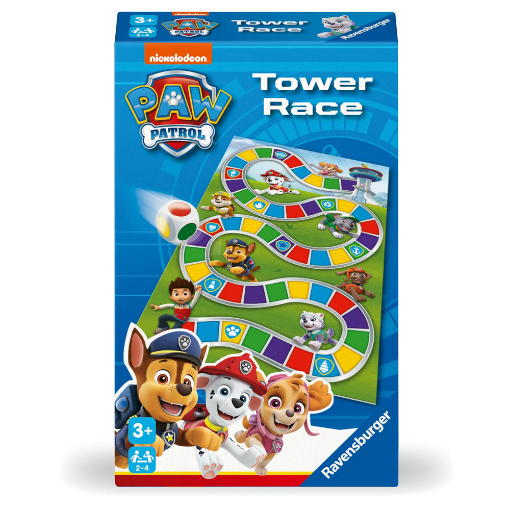 PAW Patrol Tower Race Board Game, in packaging