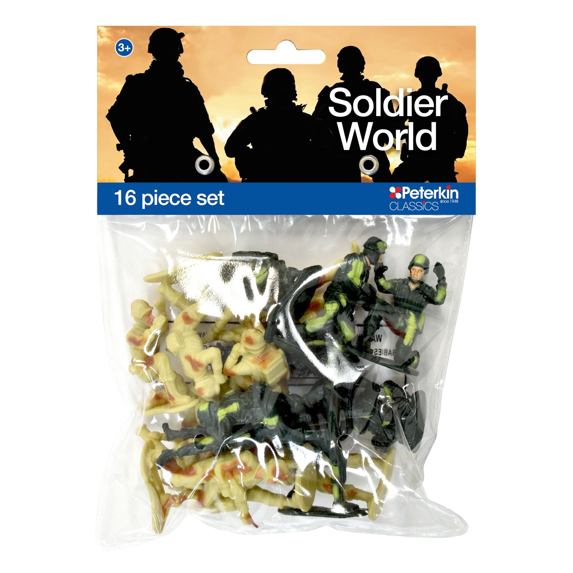 Peterkin Classics Soldier World 16 Piece Figure Set