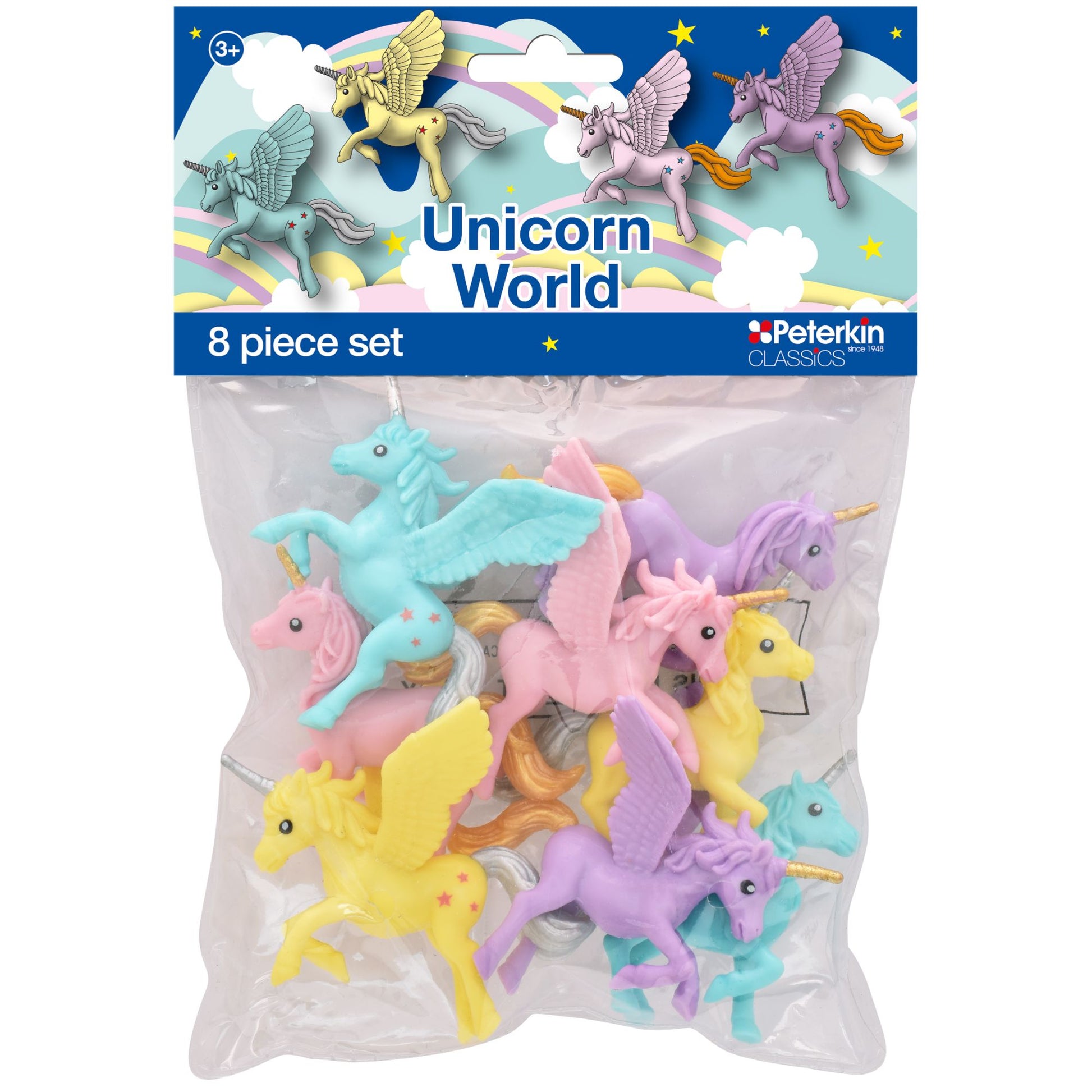 Peterkin Classics Unicorn World 8 Piece Figure Set - Toyworld NZ