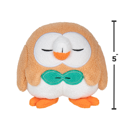 Pokemon 5 Inch Sleeping Plush Rowlet