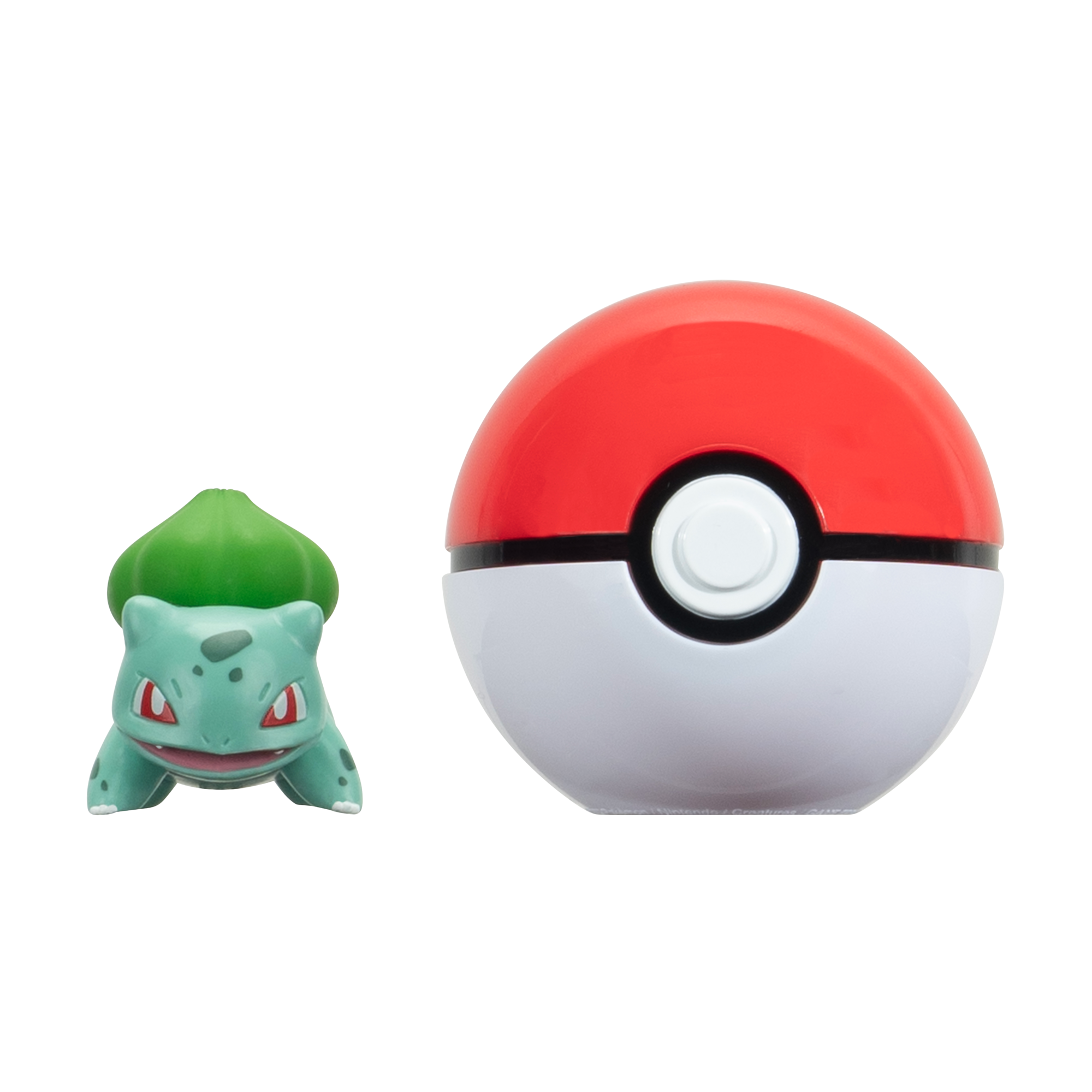 Pokémon Clip 'N' Go Bulbizarre #1 Avec Poké Ball - Figurine Portable - Produit Officiel