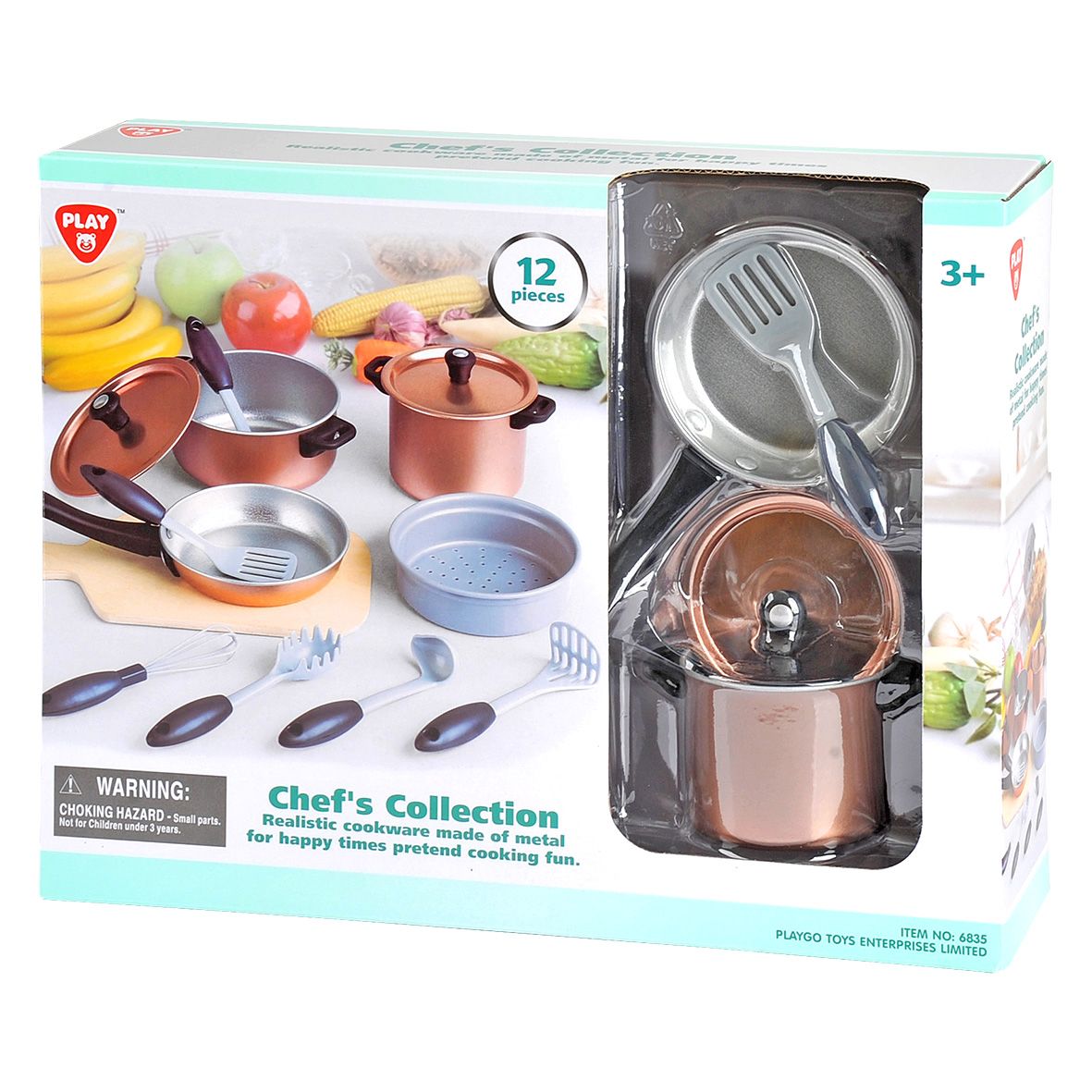 Playgo Toys Chefs Collection Metal Cookware