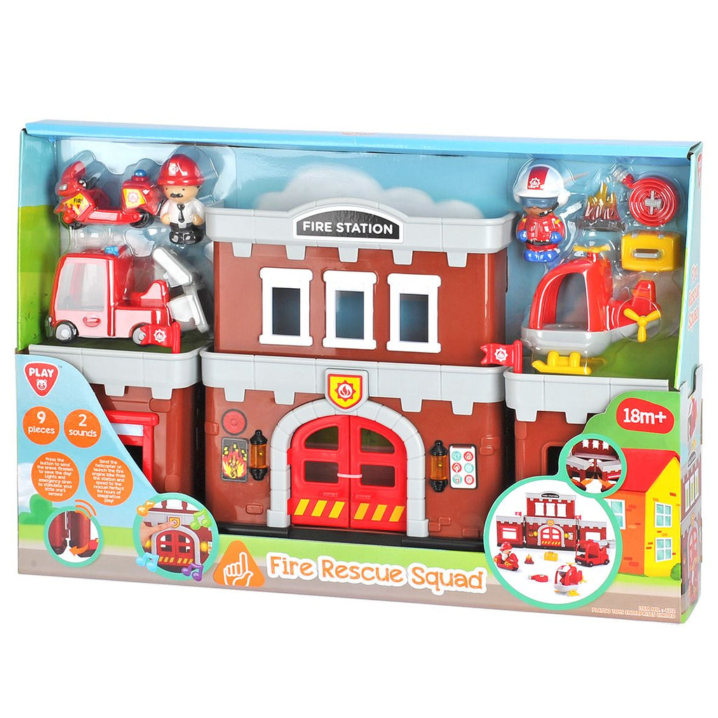 PLAYGO TOYS ENT. LTD. BATTERY OPERATED FIRE RESCUE SQUAD