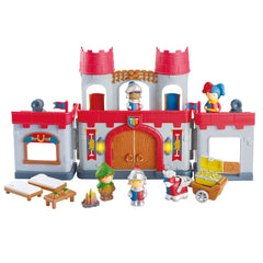 PLAYGO TOYS ENT. LTD. BATTERY OPERATED 17PCS KNIGHTS CASTLE