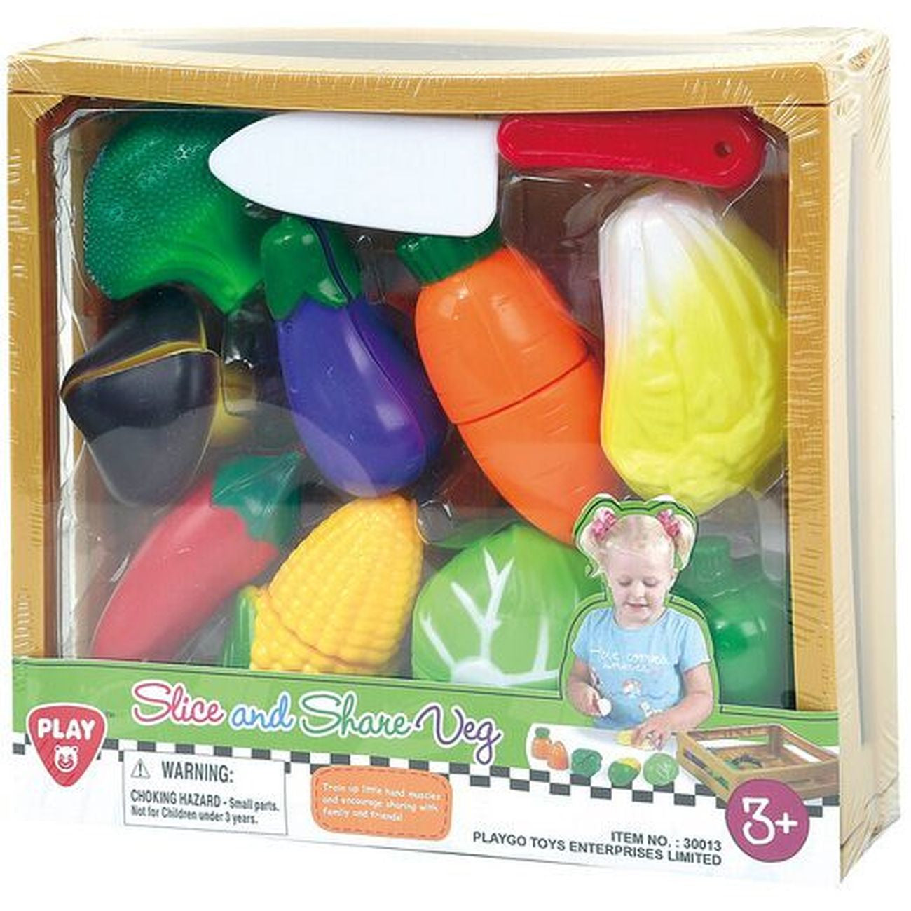 Playgo Toys Slice And Share Veg 11 Piece - Toyworld NZ