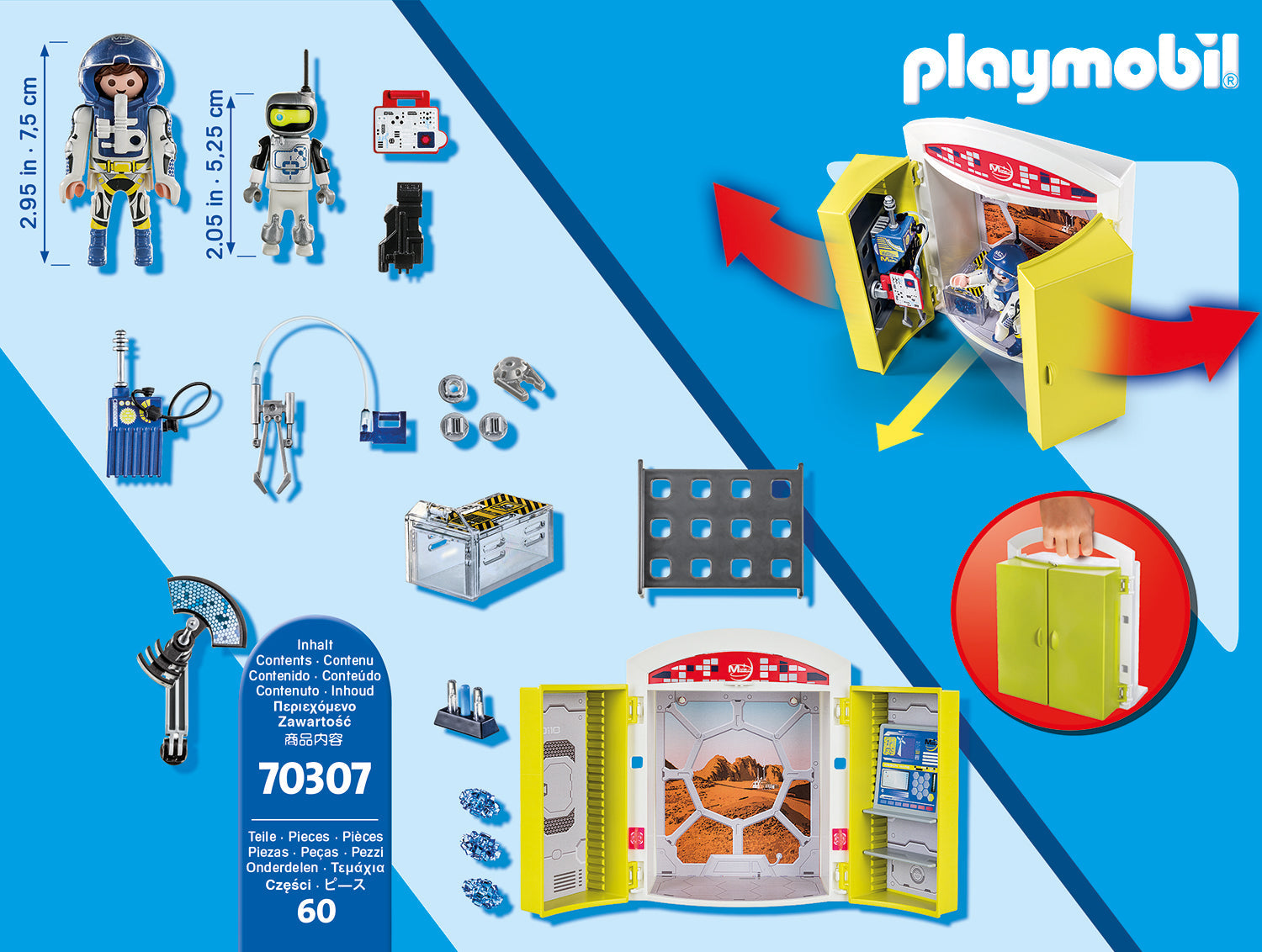 Playmobil 70307 Space Mars Mission Play Box