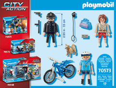 PLAYMOBIL 70573 CITY ACTION POLICE BICYCLE WITH THIEF