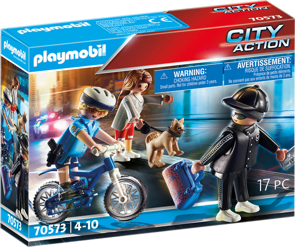 PLAYMOBIL 70573 CITY ACTION POLICE BICYCLE WITH THIEF
