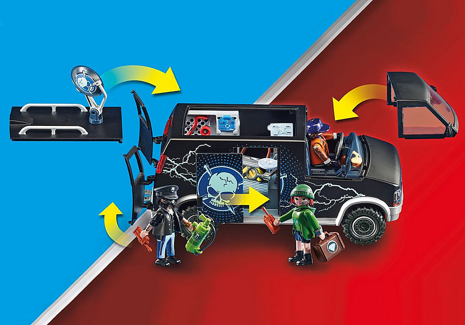 Playmobil 70575 City Action Helicopter Pursuit With Runaway Van