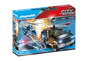 Playmobil 70575 City Action Helicopter Pursuit With Runaway Van