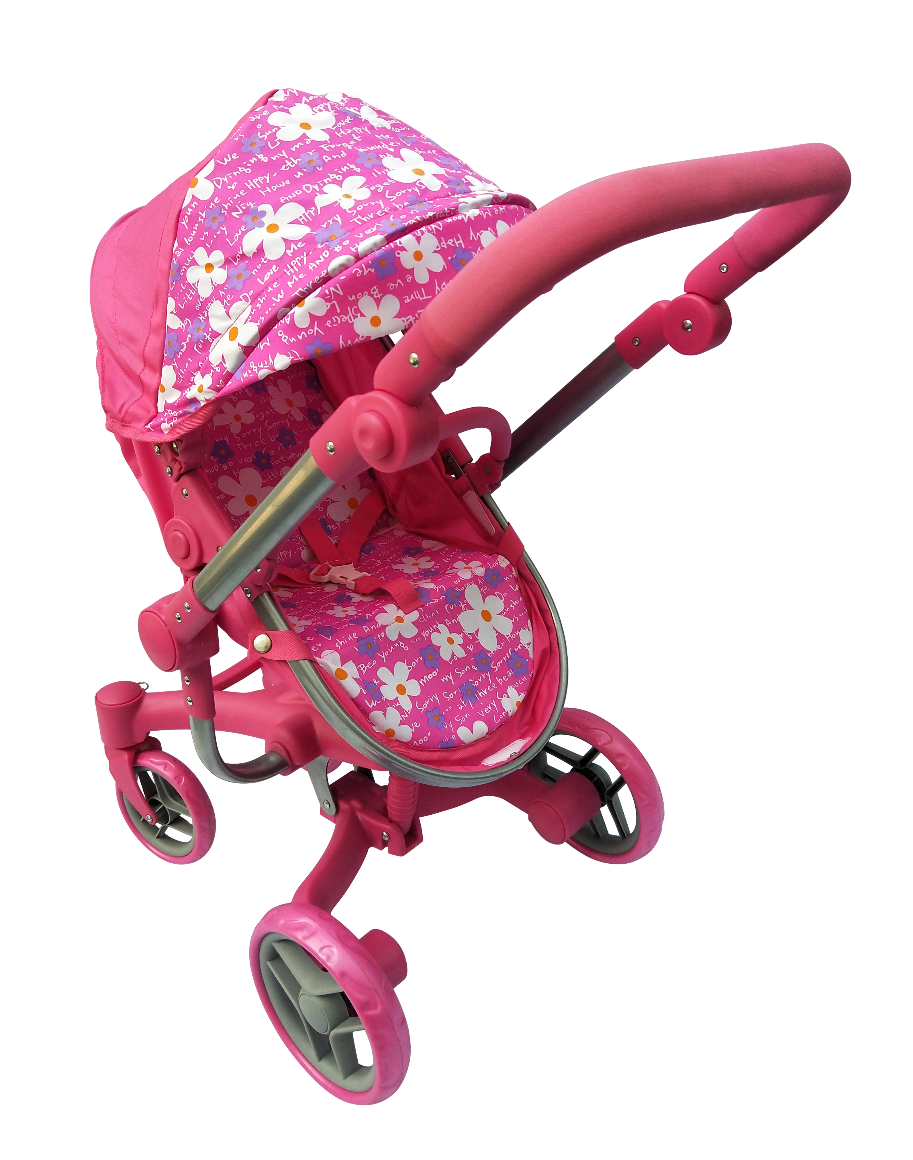 Playworld 2-In-1 Dolls Deluxe Pram