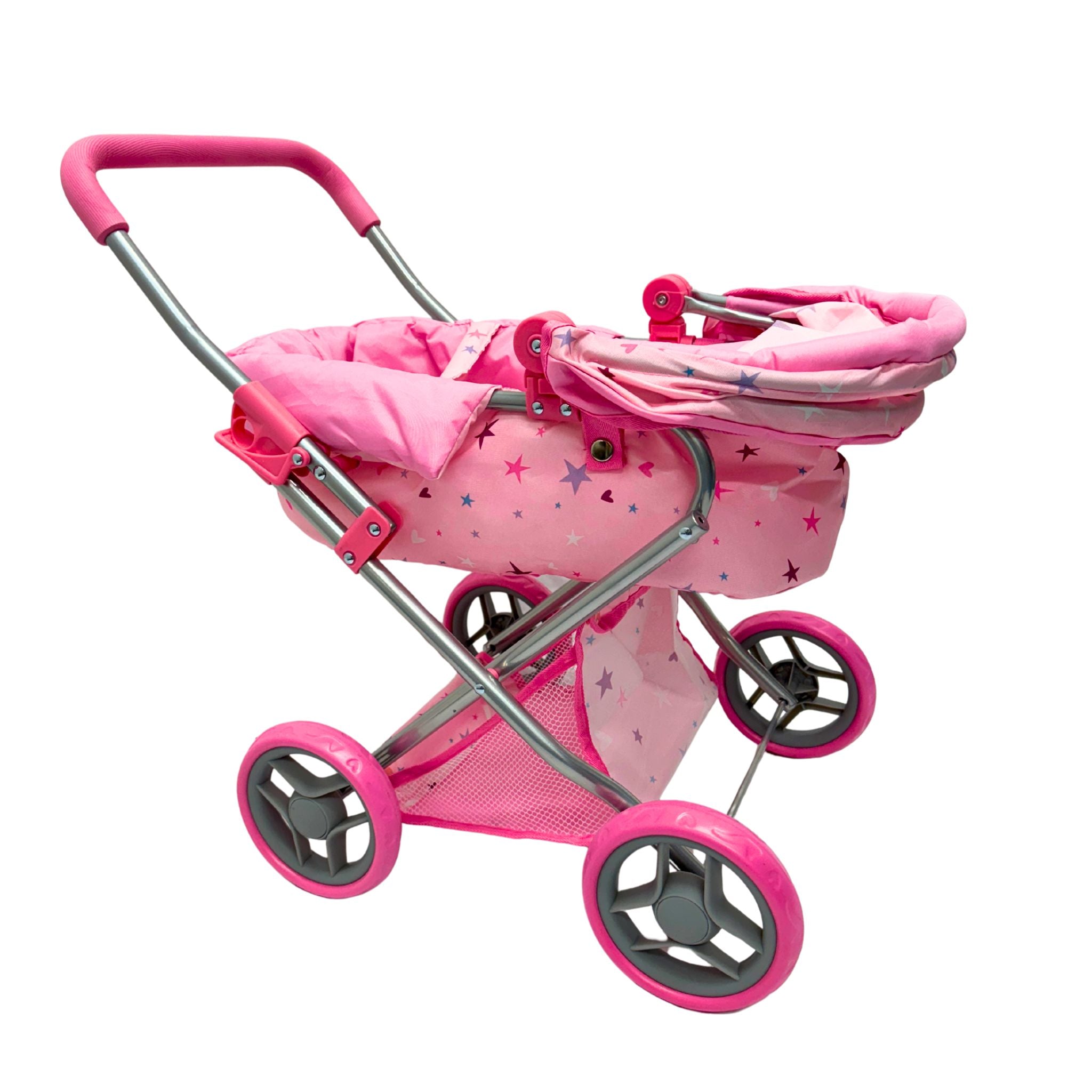 Playworld Doll Pram Medium Pink