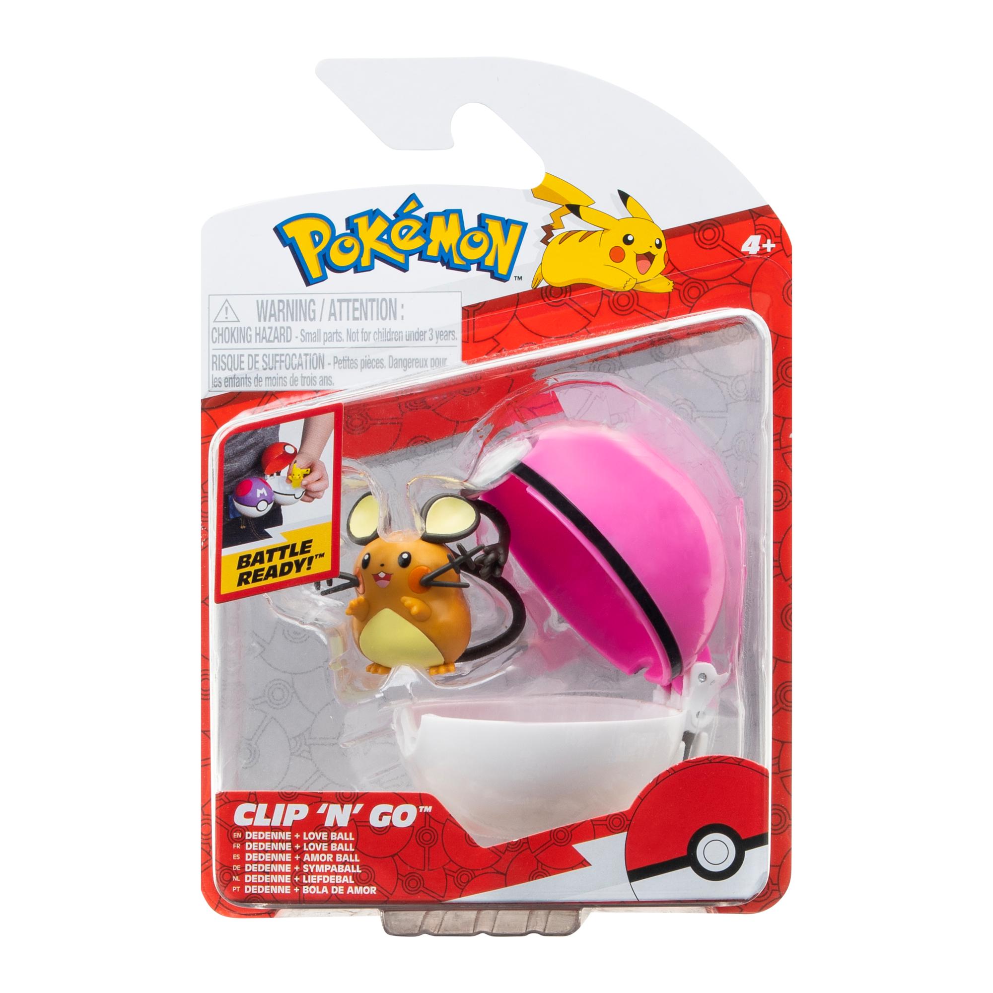 Pokemon Clip N Go Dedenne & Love Ball