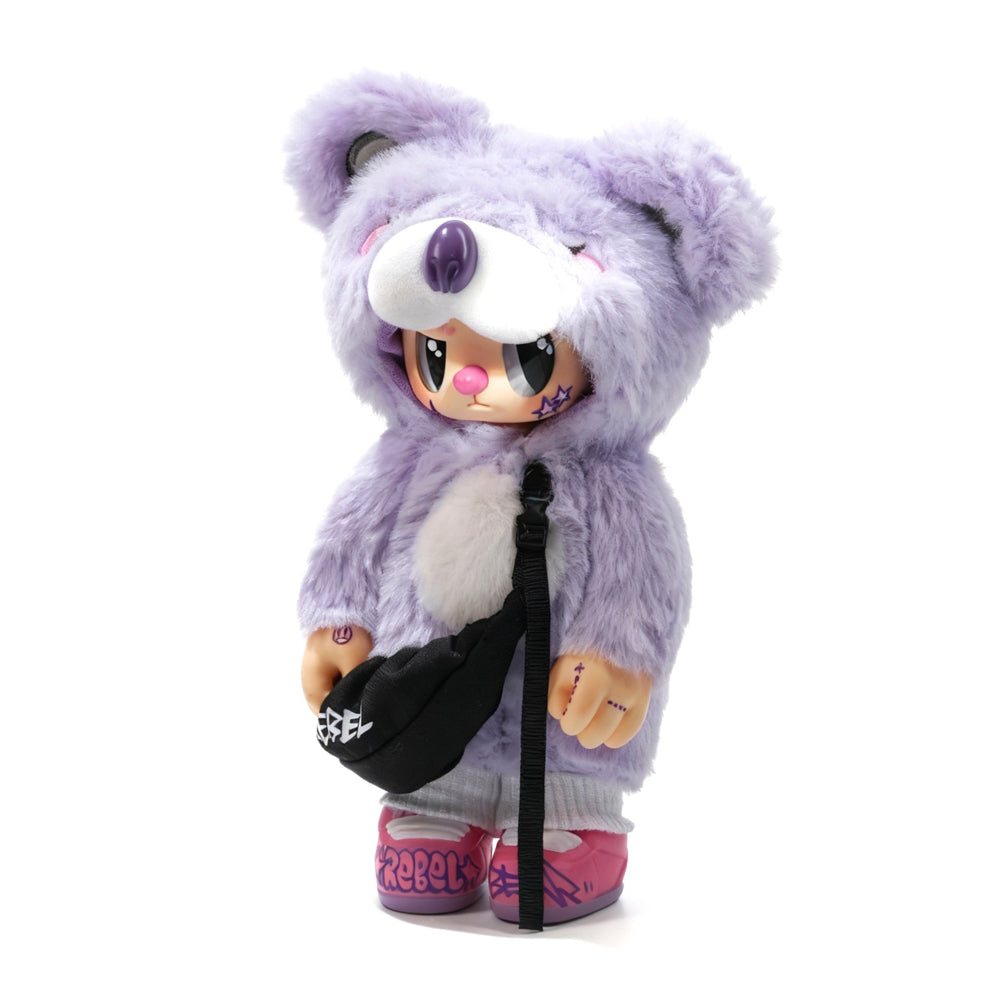 POP CUPPO Rebel Bear Mystery Street Movable Series Plush Blind Box toy.