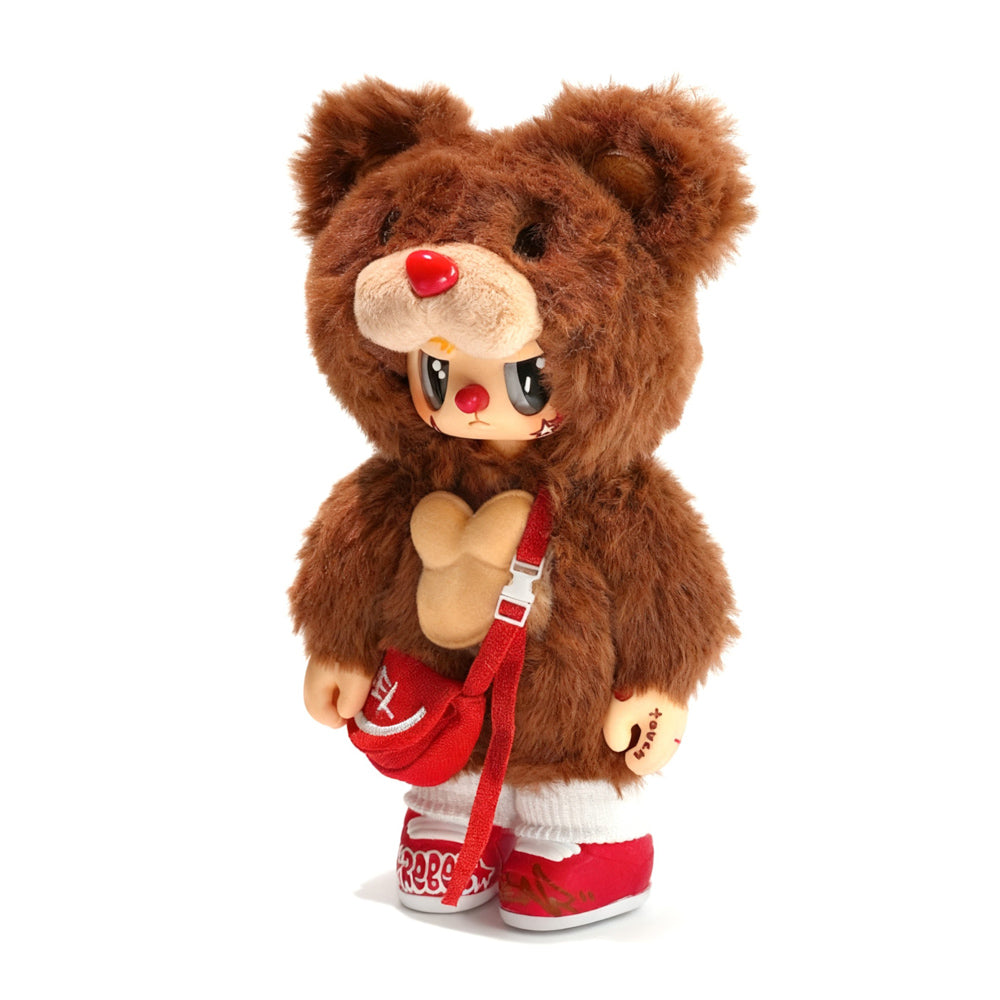 POP CUPPO Rebel Bear Mystery Street Movable Series Plush Blind Box toy.