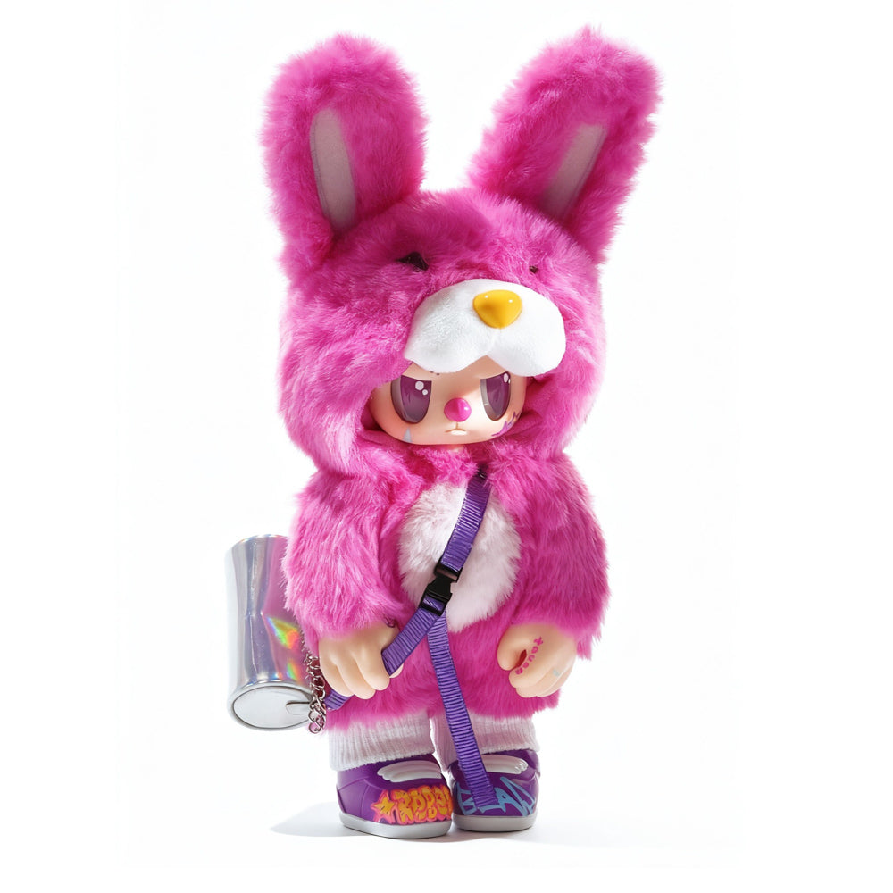 POP CUPPO Rebel Bear Mystery Street Movable Series Plush Blind Box toy.