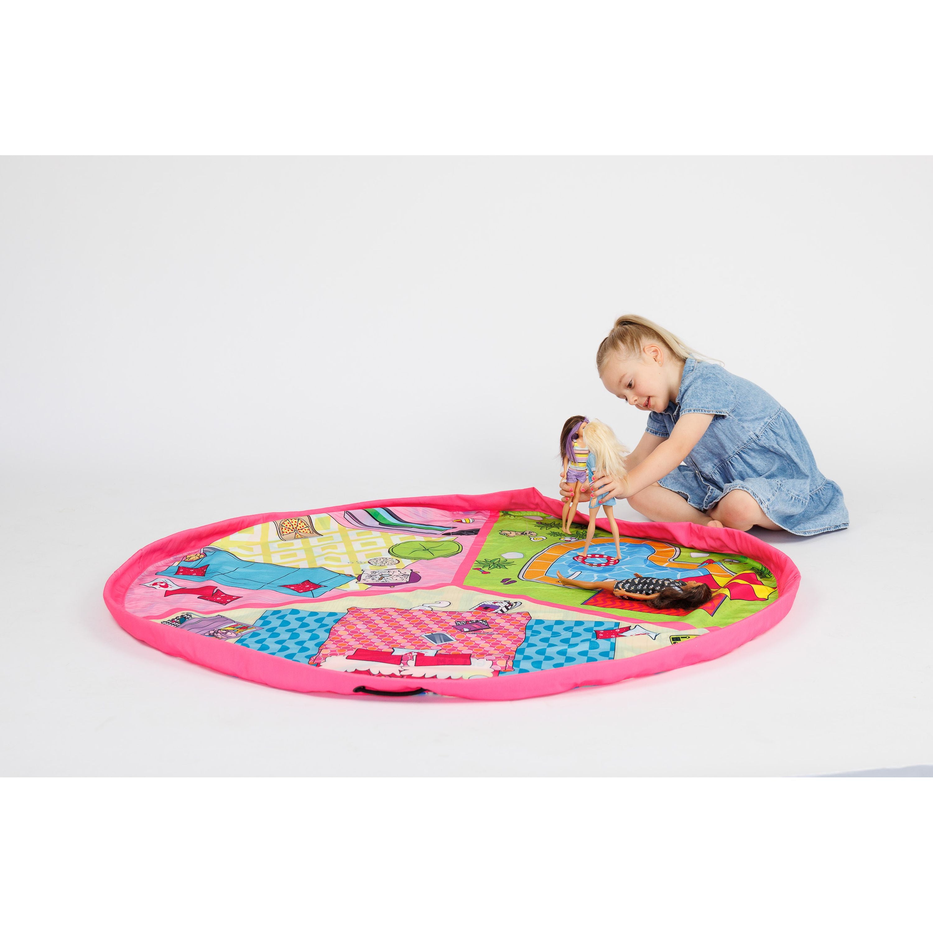 Barbie Malibu Play Pouch Toy Storage Bag & Mat