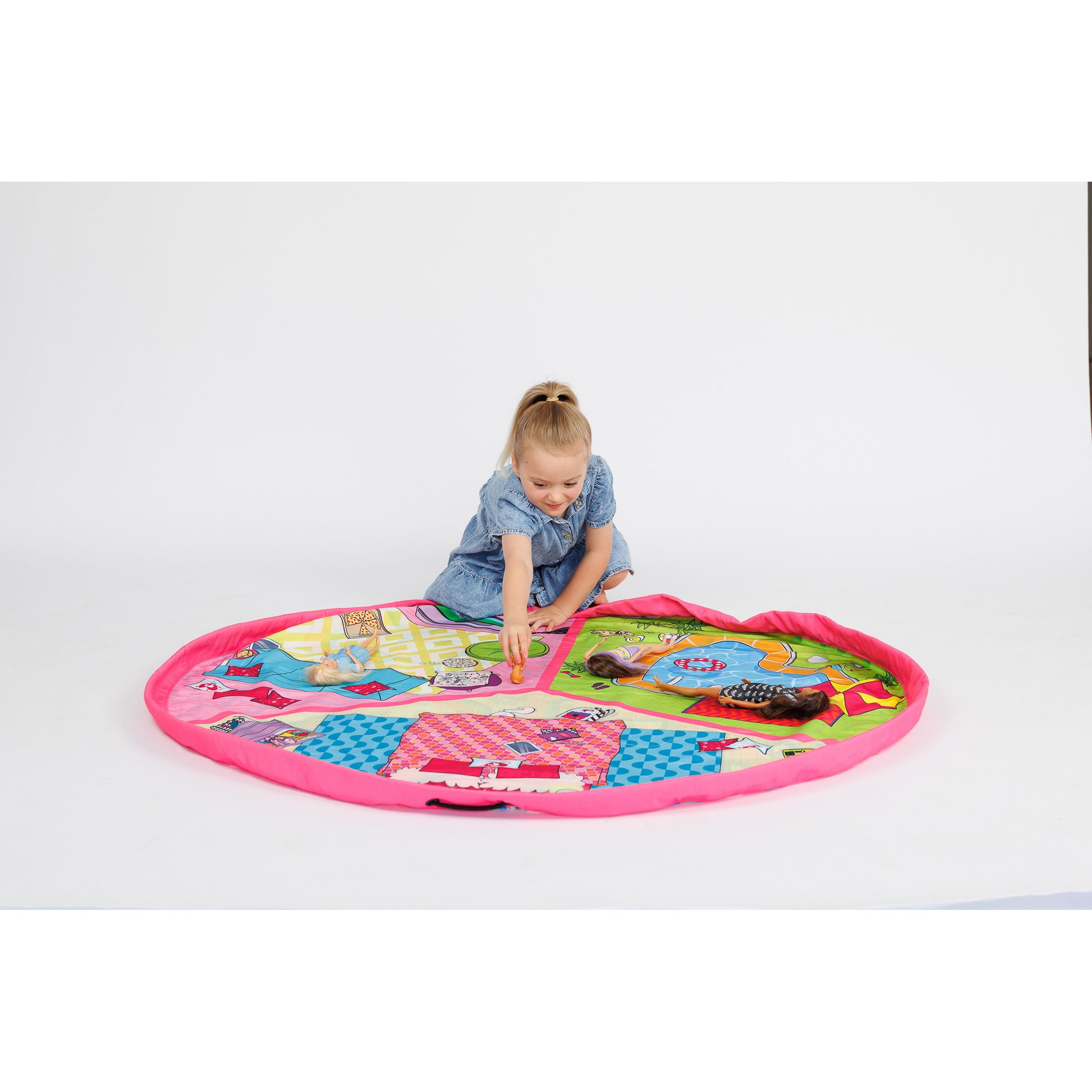 Barbie Malibu Play Pouch Toy Storage Bag & Mat