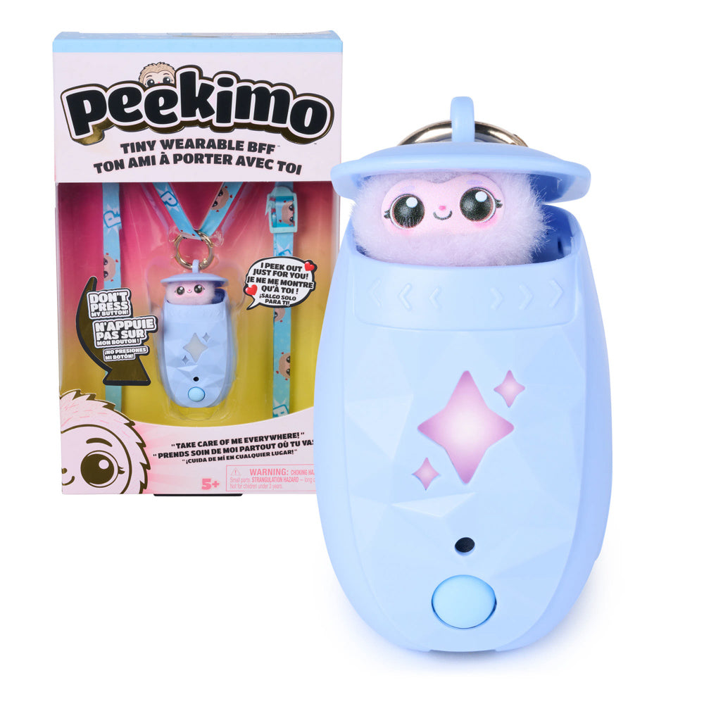 Peekimo Tiny Wearable Interactive Pet - Blue toy.