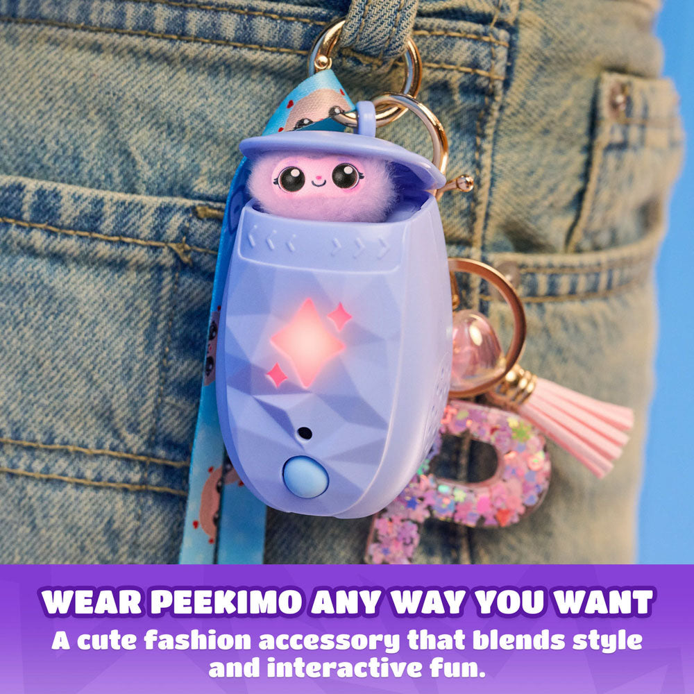 Peekimo Tiny Wearable Interactive Pet - Blue toy.