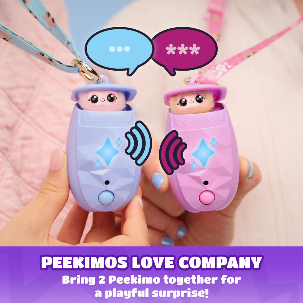 Peekimo Tiny Wearable Interactive Pet - Blue toy.