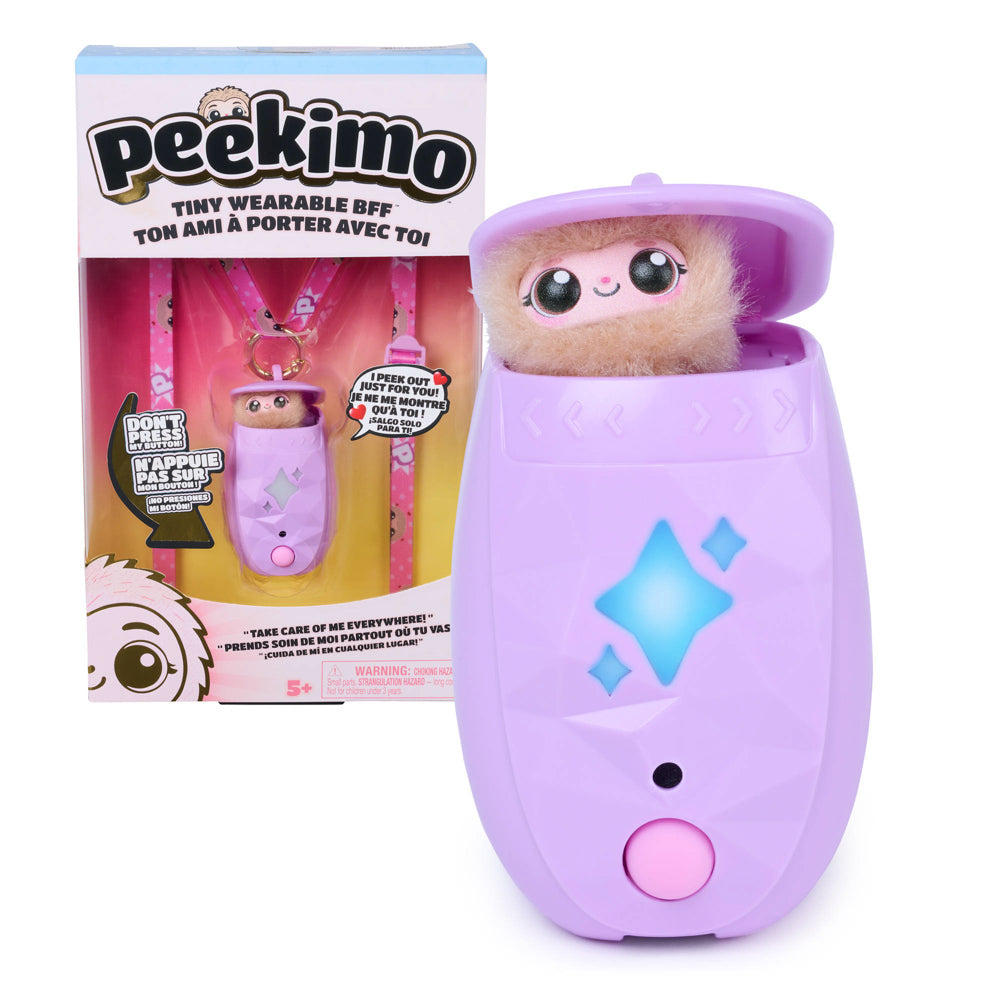 Peekimo Tiny Wearable Interactive Pet - Purple toy.