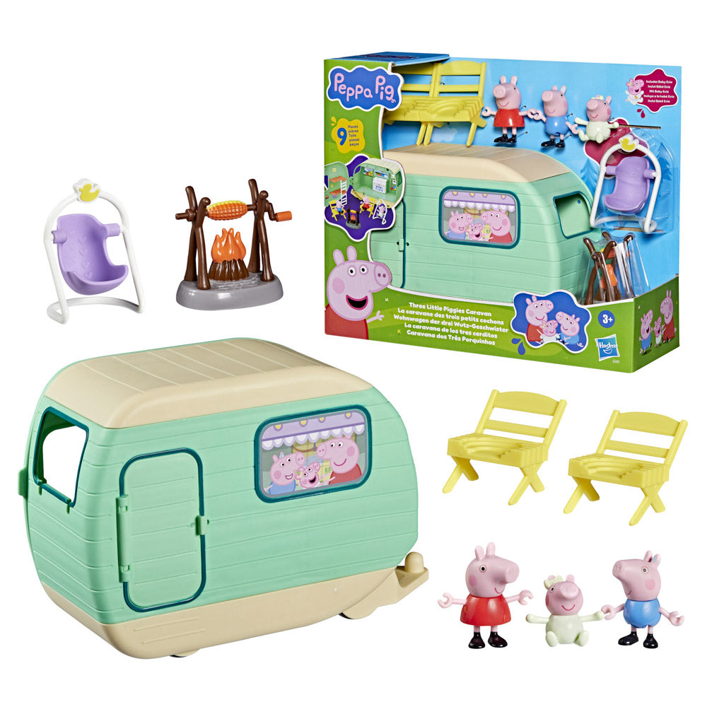 Accessories in the Peppa Pig Three Little Piggies Caravan playset