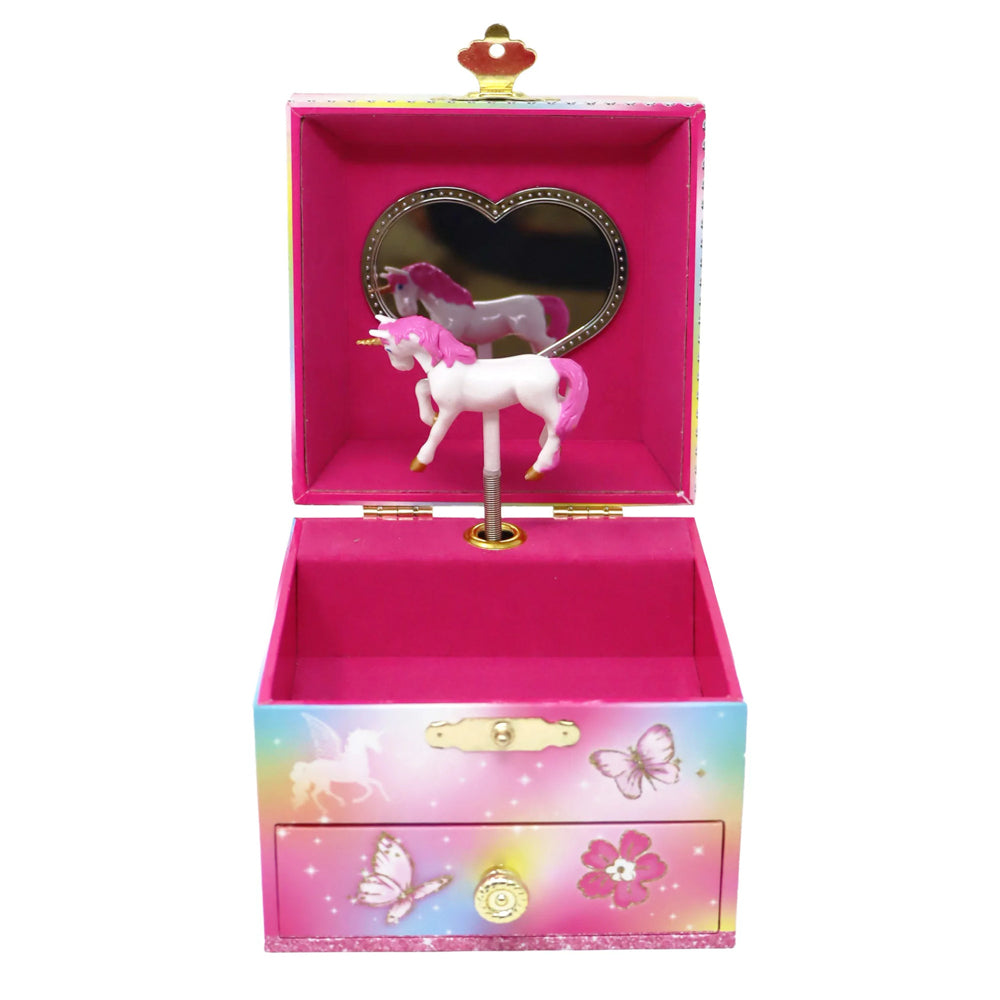 Pink Poppy Dreamland Unicorn Small Musical Jewellery Box - Toyworld NZ