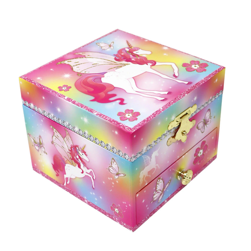 Pink Poppy Dreamland Unicorn Small Musical Jewellery Box - Toyworld NZ