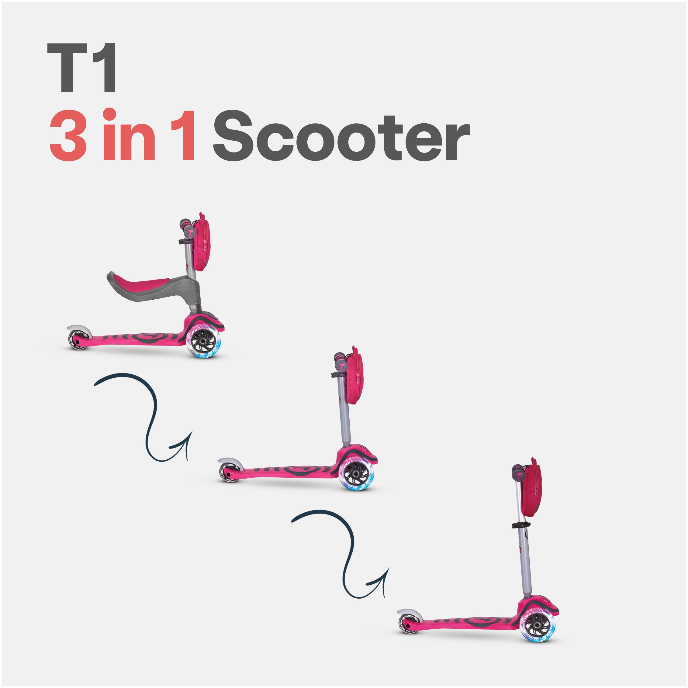 SmarTrike T1 Scooter - Pink