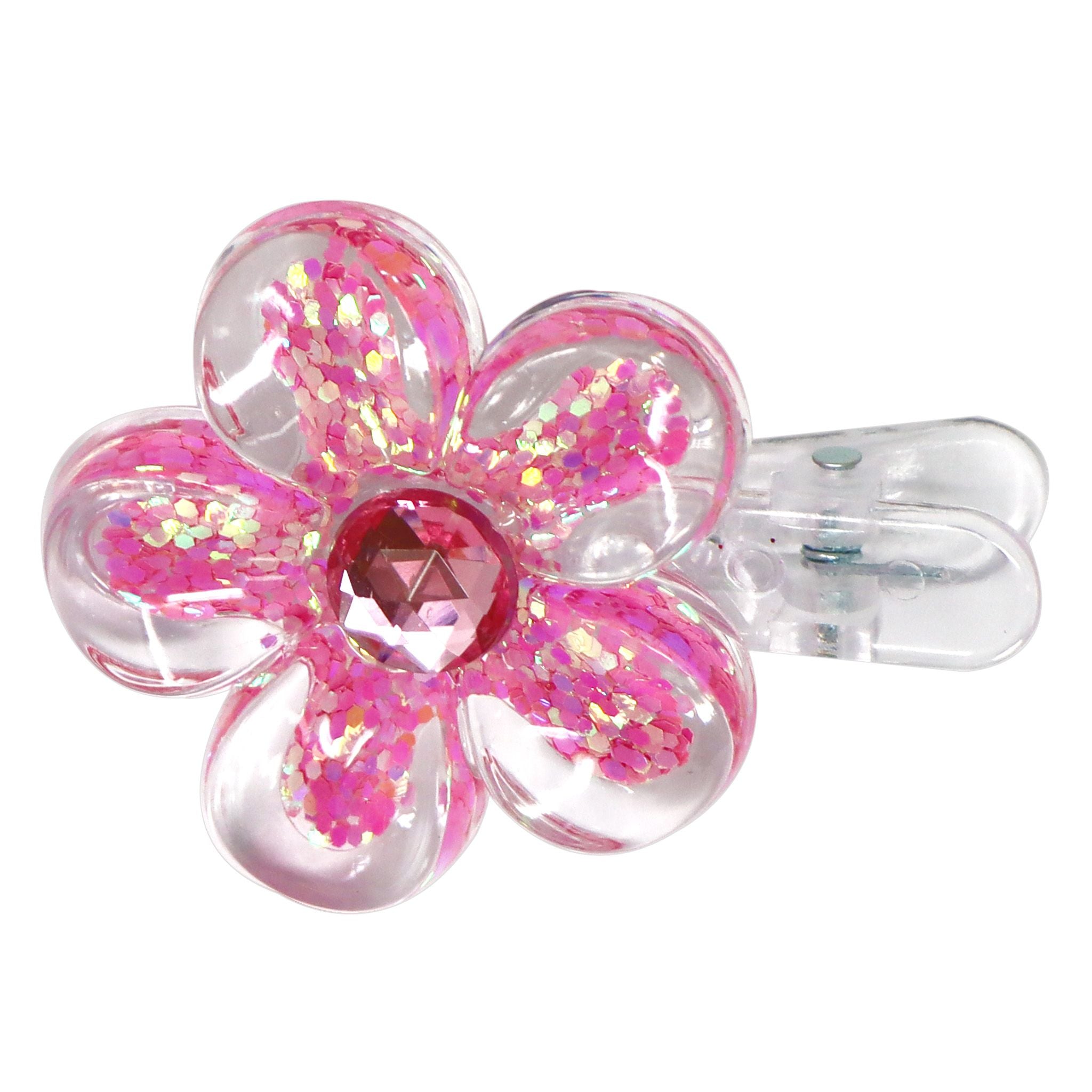 Pink Poppy Daisy Sparkle Hair Clips Assortment