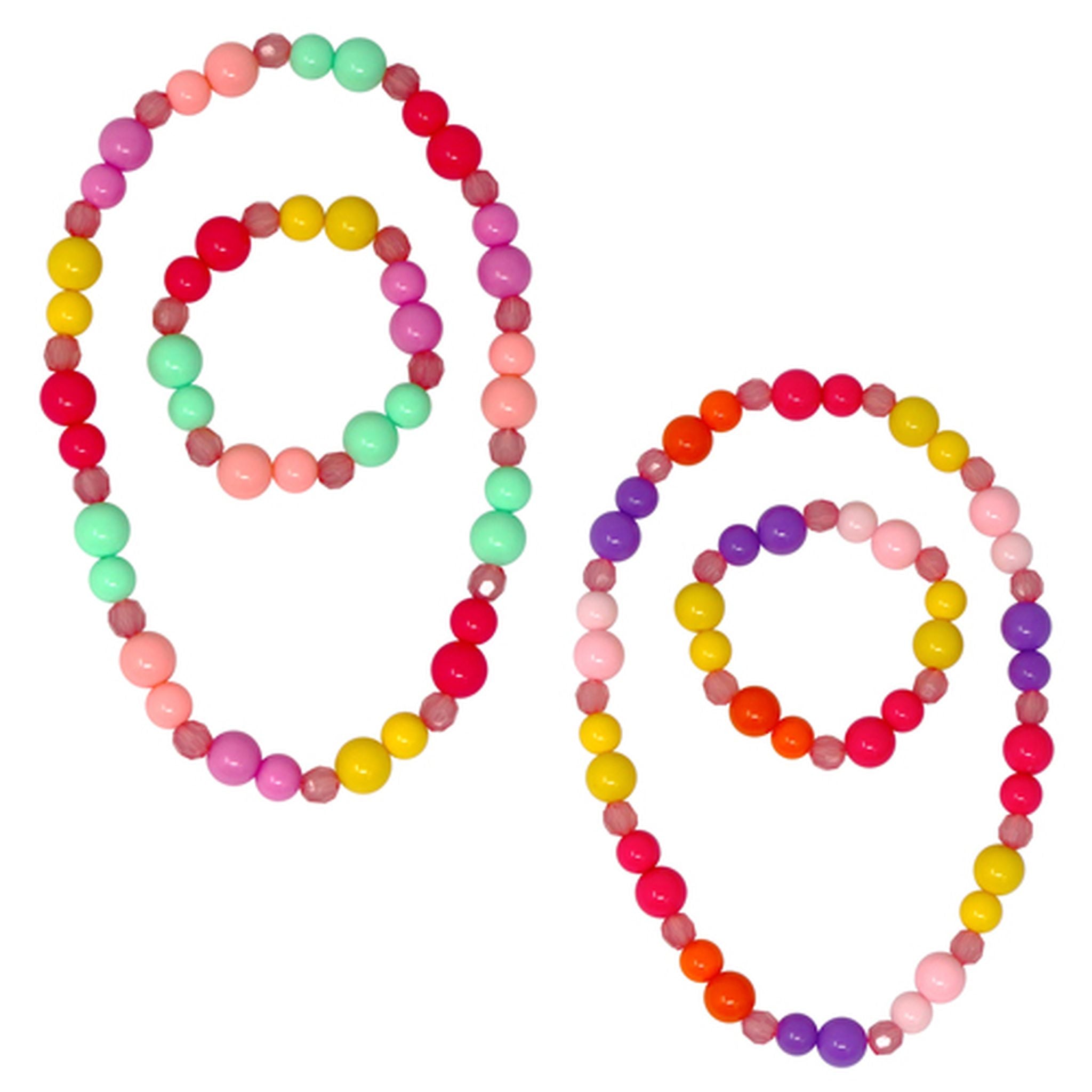 Pink Poppy Fairy Rainbow Necklace / Bracelet Set Assortment