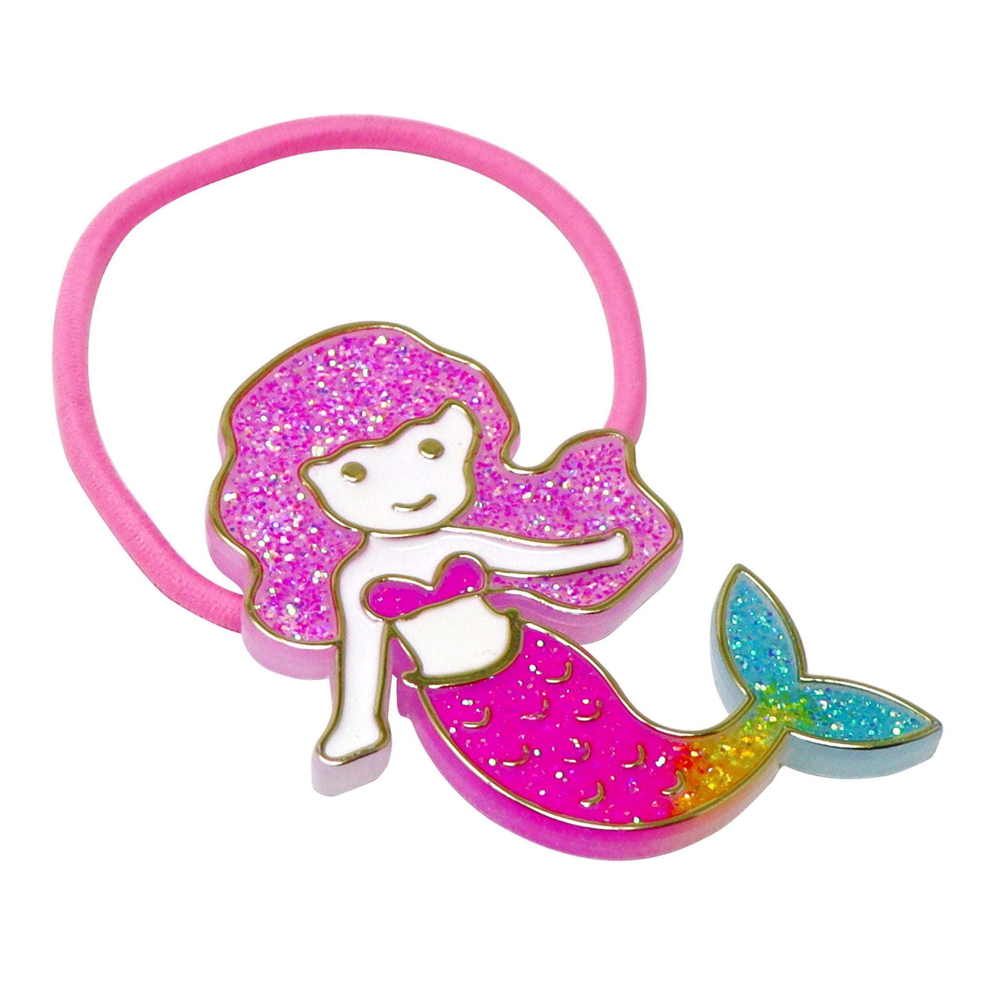 Pink Poppy Shimmering Mermaid Hair Elastic