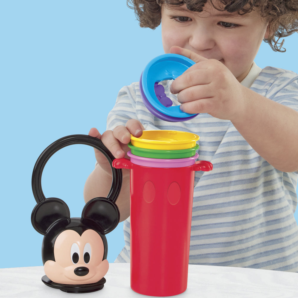 Child playing with the Play-Doh Disney Junior Happy Stackables Set