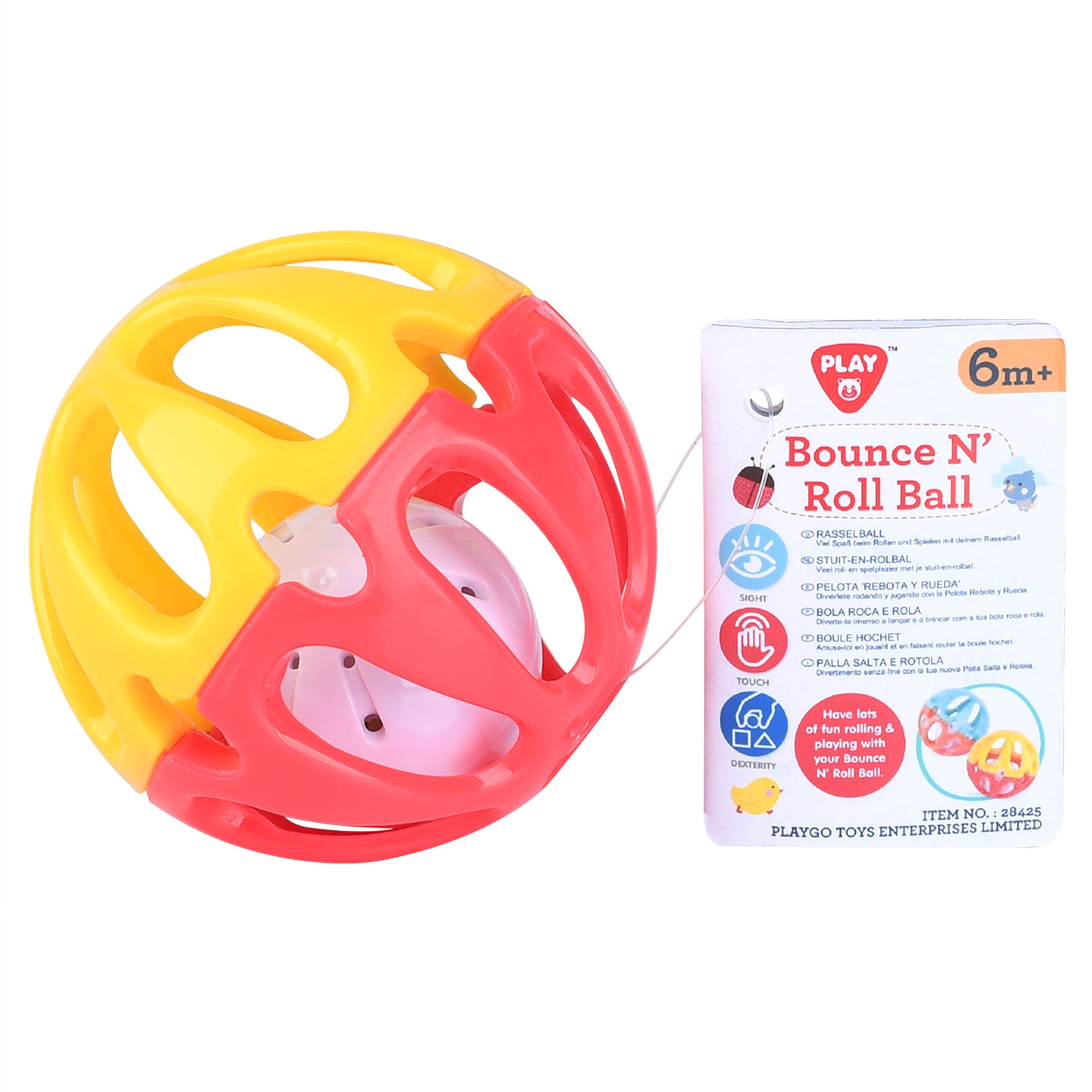 Playgo Toys Bounce N Roll Ball Assorted