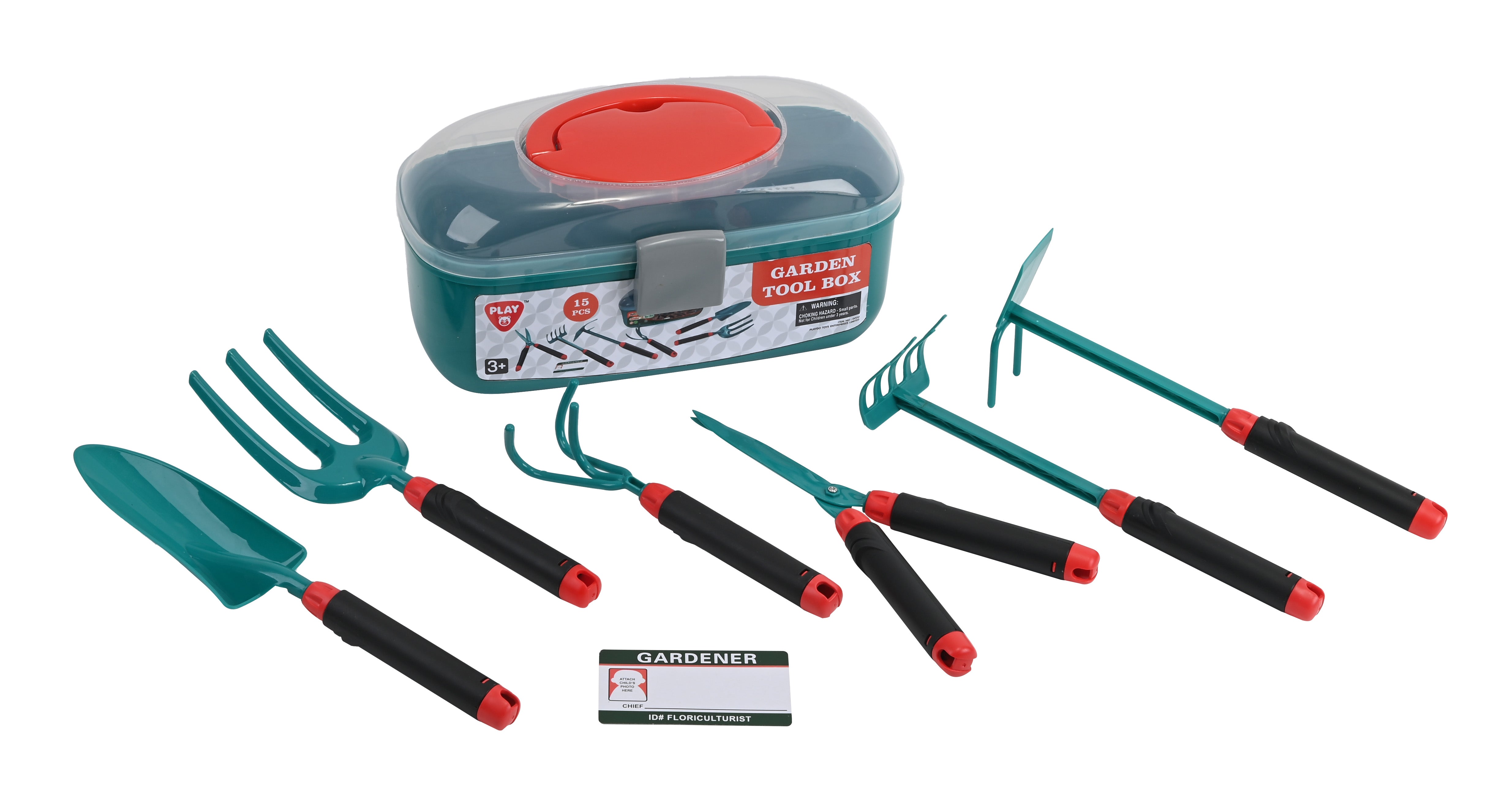 Playgo Toys Garden Tool Box 15 Piece Set