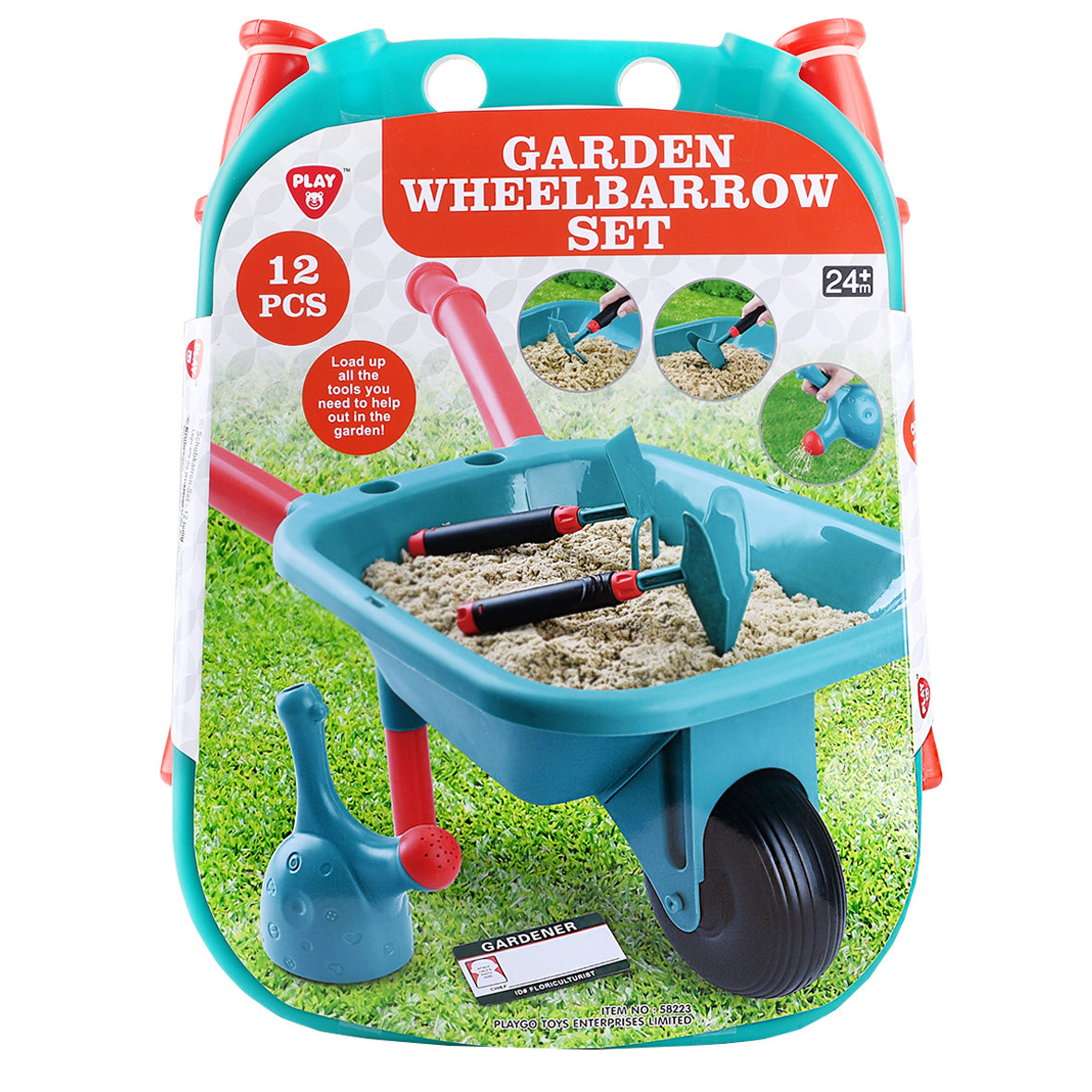 Playgo Toys Garden Wheelbarrow Set