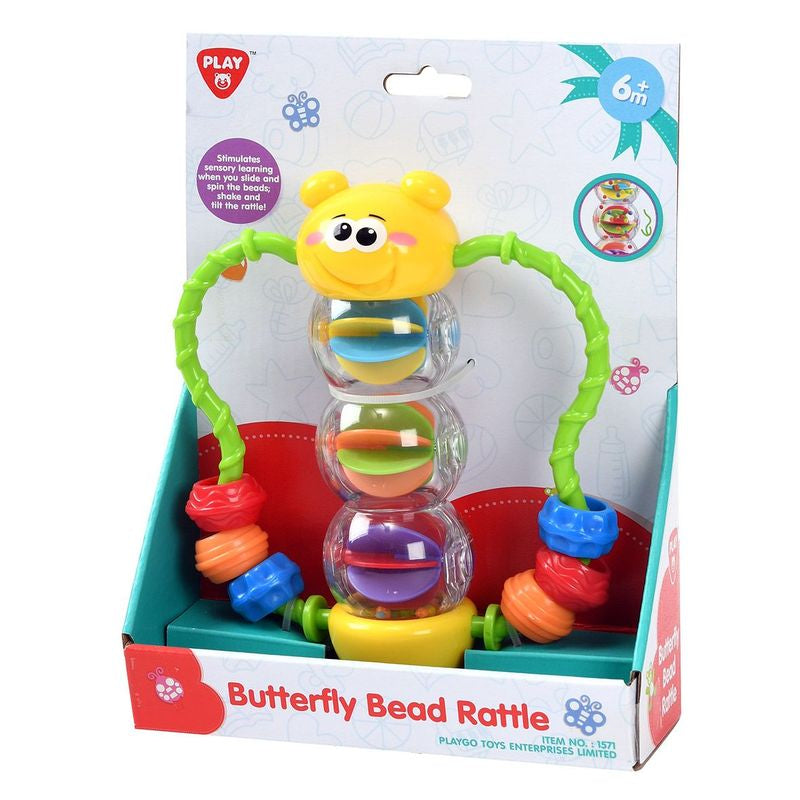 Playgo Toys Butterfly Bead Rattle – Toyworld NZ