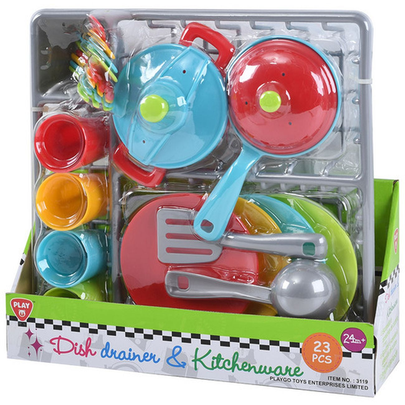 Playgo Toys Dish Drainer Set 23 Piece