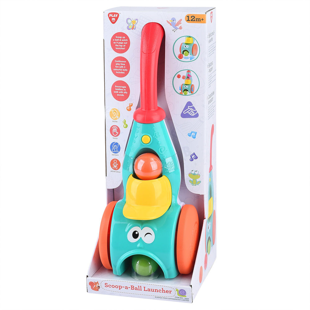 Playgo Toys Scoop-A-Ball Launcher Vacuum Toy, in packaging