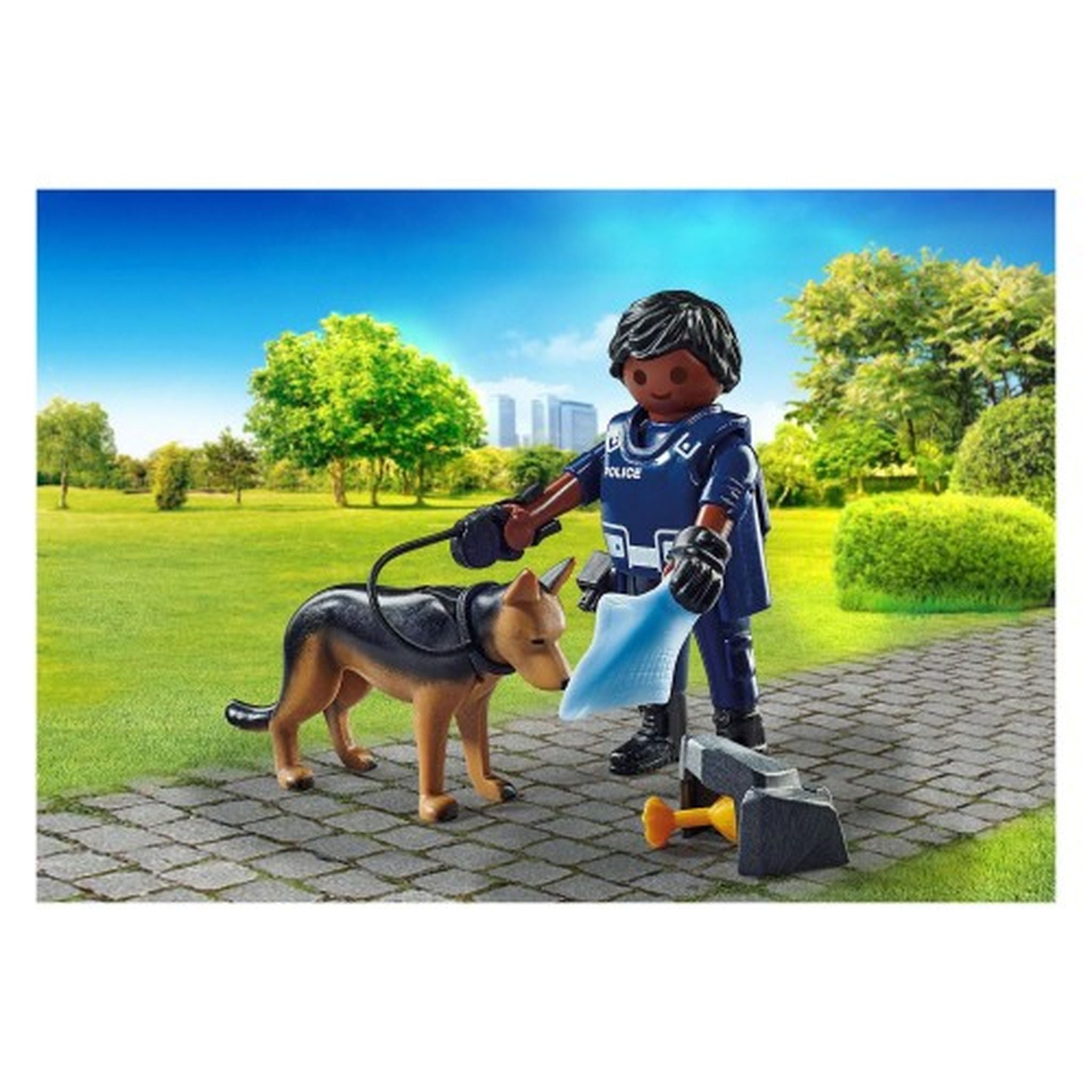 Playmobil Policeman With Sniffer Dog