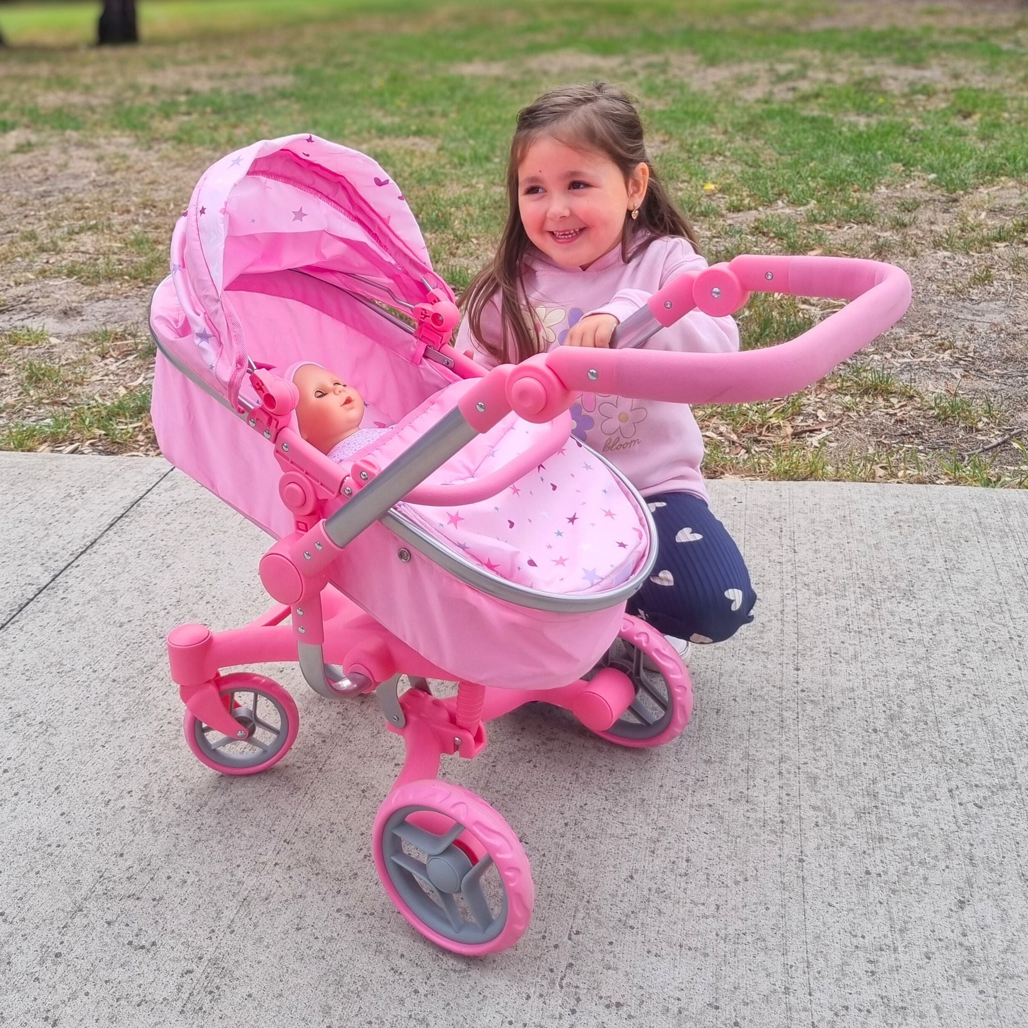 Playworld Deluxe 2 in 1 Doll Pram