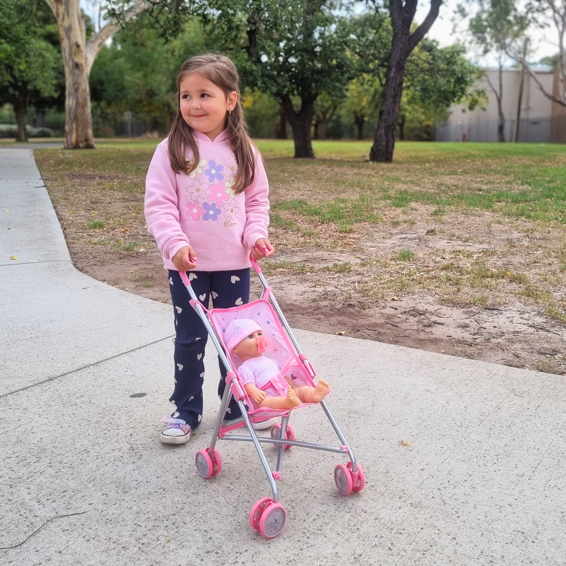 umbrella stroller nz Playworld Doll Umbrella Stroller Pink – Toyworld NZ