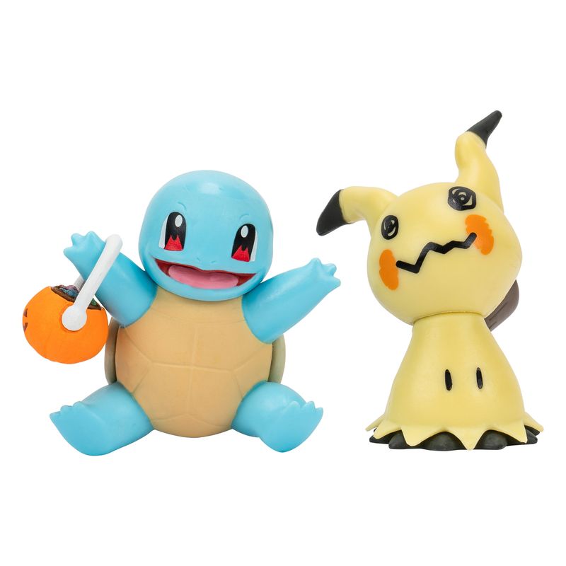 Pokemon Halloween Battle Figure 2 Pack Mimikyu + Squirtle