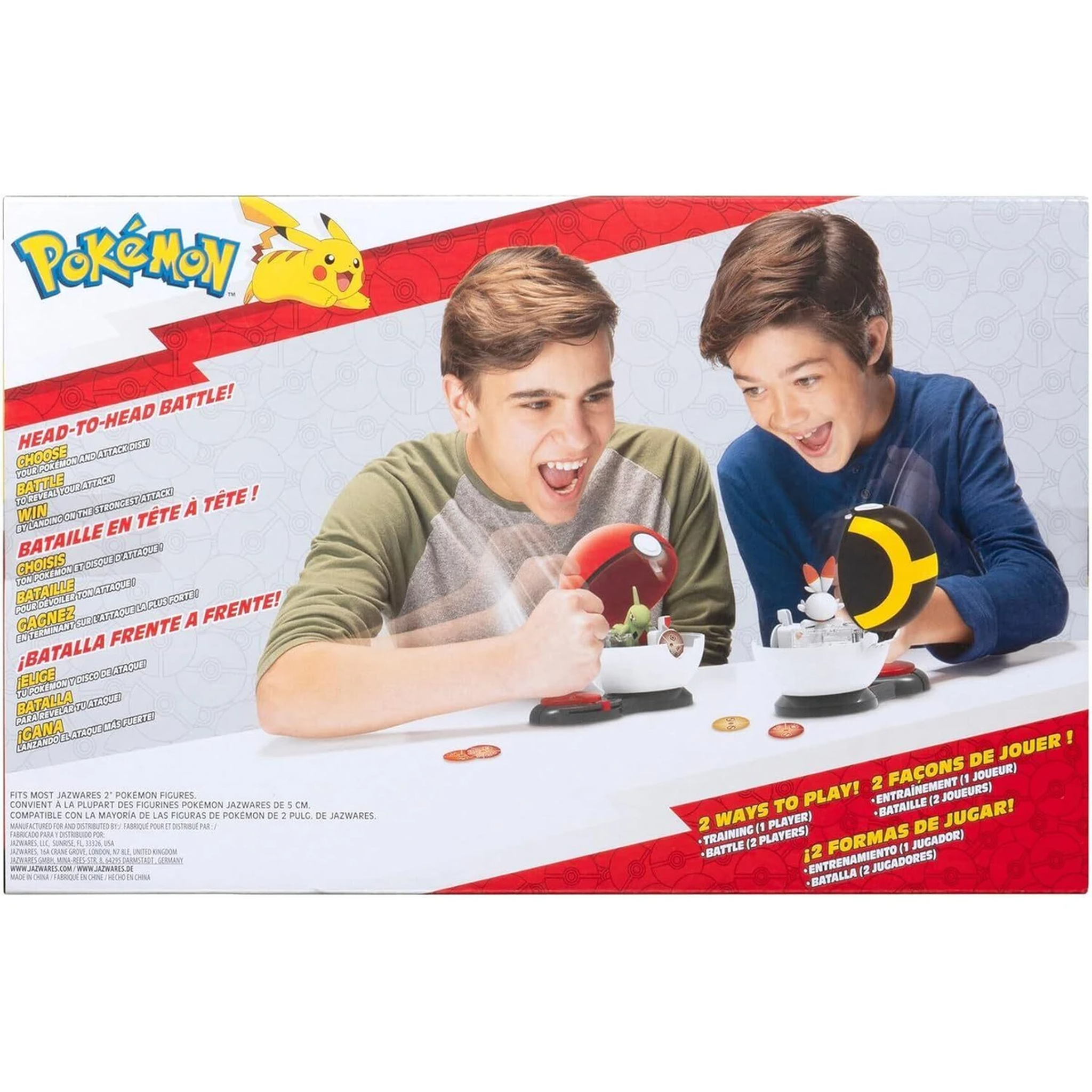 Pokemon Surprise Attack Poke Ball Battle Game Larvitar & Scorbunny With Poké Ball & Ultra Ball