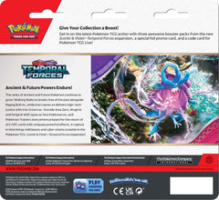 Pokemon TCG Scarlet & Violet 5 Temporal Forces Three Booster Blister Assorted Styles