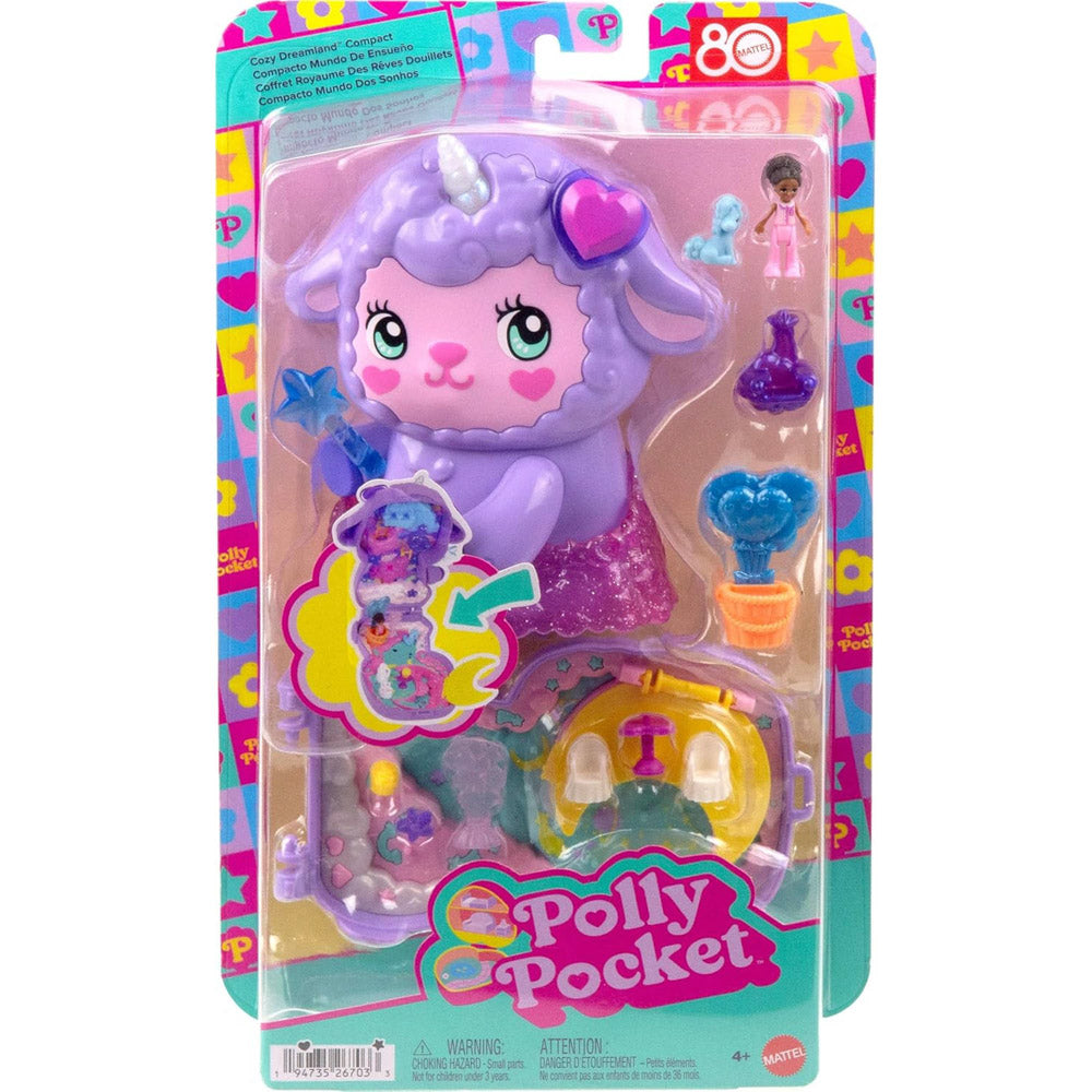 Polly Pocket World Compact - Cozy Dreamland toy playset, in packaging