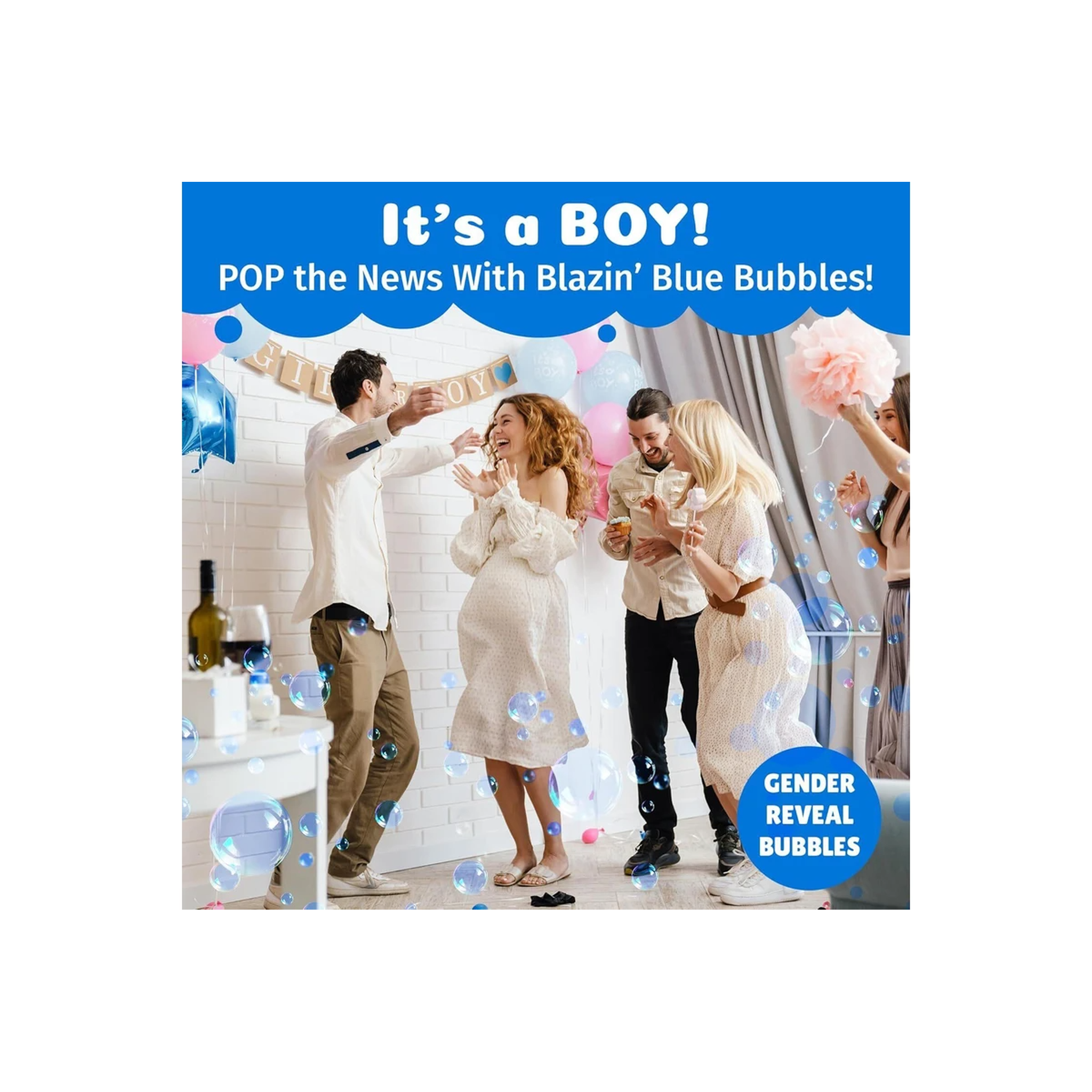 Poppin Colorz Color Bubbles Blazin Blue 8 Pack