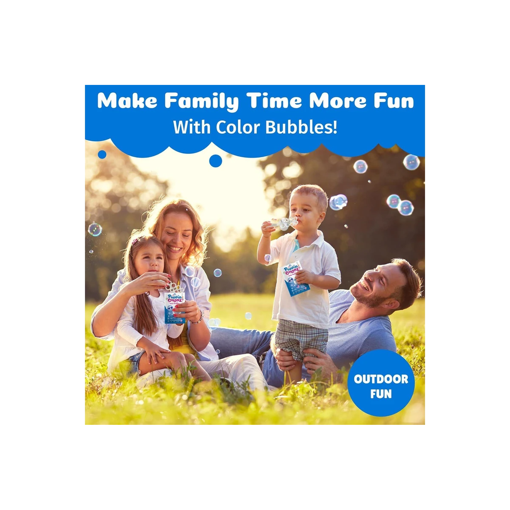 Poppin Colorz Color Bubbles Blazin Blue 8 Pack