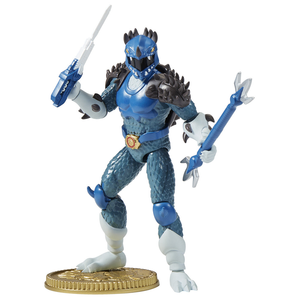 Power Rangers x Godzilla Kaiju Ranger 5 Inch Action Figure - Blue Anguirus toy.